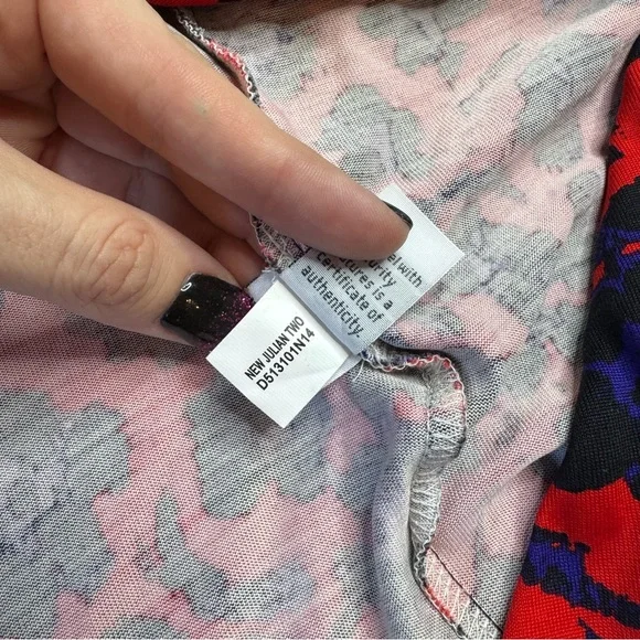 🤩 DVF DIANE Von FURSTENBURG Julian mini Wrap Dress Size 6 - Picture 5 of 6